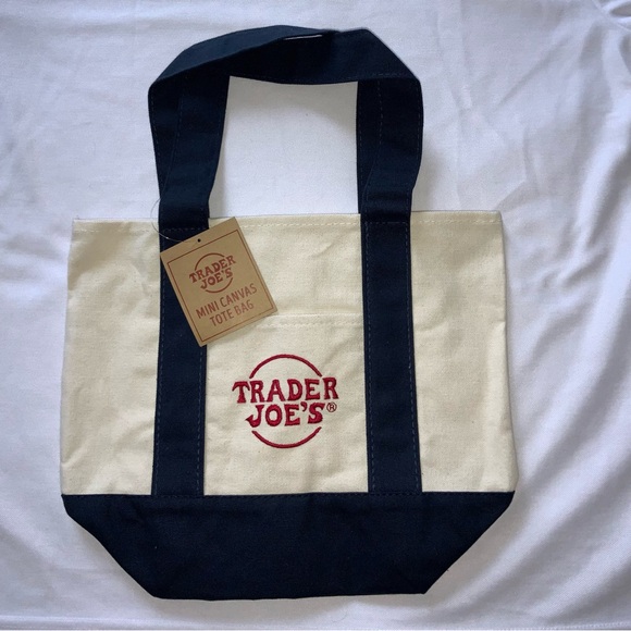 NWT TRADER JOES BLUE MINI TOTE 🔵 - Picture 2 of 2
